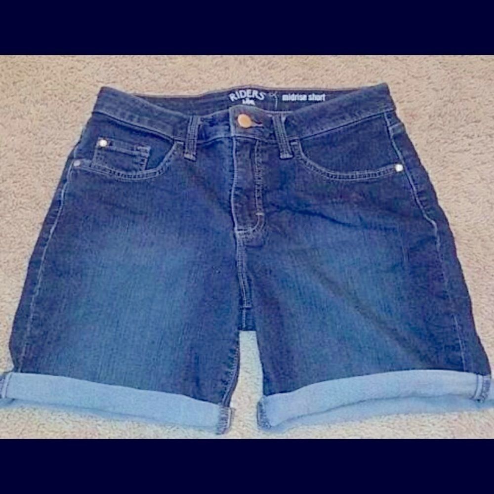 🛍Lee Riders Midrise  Denim Short cannon Blue Size : 20